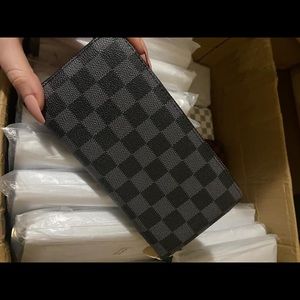 Black checkered wallet